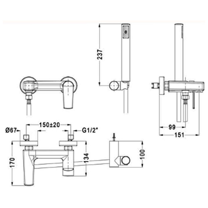 ArmaturDusch- aufputz Hansgrohe Talis S- sanitbuy.pl