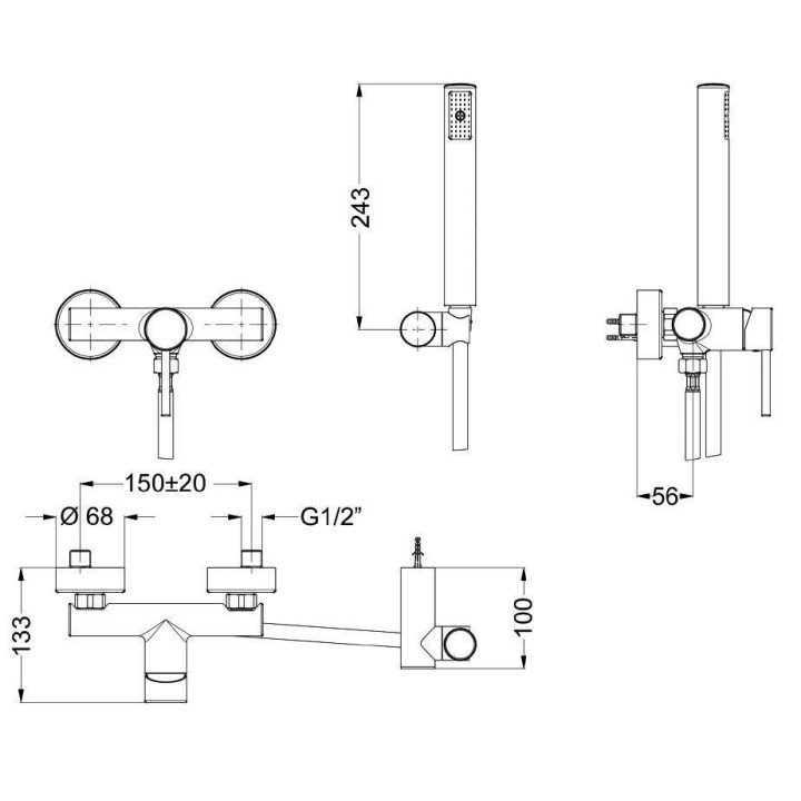 ArmaturDusch- aufputz Hansgrohe Talis S- sanitbuy.pl