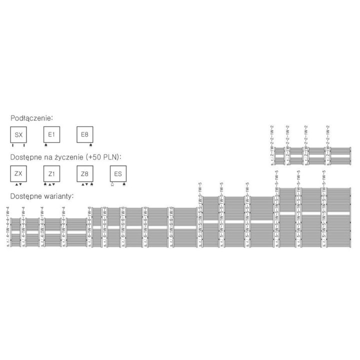 Grzejnik terma  bone 1510x600 mm - weiß- sanitbuy.pl