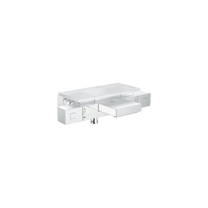 Bateria prysznicowa Grohe Grohtherm Cube, ścienna, szer. 304 mm, chrom, z półką - sanitbuy.pl