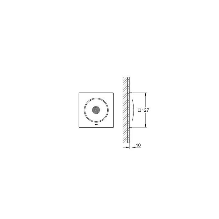Zestaw dźwiękowy GROHE Rainshower F-Series ścienny, bok 127 mm, chrom- sanitbuy.pl