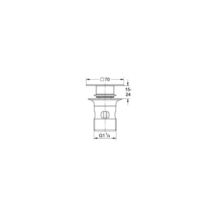 Korek do zestawu odpływowego GROHE Eurocube standardowy 1 1/4", chrom- sanitbuy.pl