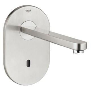 Bateria Grohe Ecosmart Cosmopolitan E, elektroniczna na  podczerwień, bez mieszacza, wylewka dł. 23 cm, stal szlachetna- sanitbu