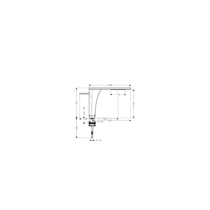 Bateria Axor Massaud umywalkowa 230 mm- sanitbuy.pl