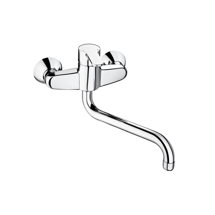 Spültischarmatur Roca L20 stehend, dł. 221 mm, ColdStart, obrotowa Auslauf, Chrom- sanitbuy.pl