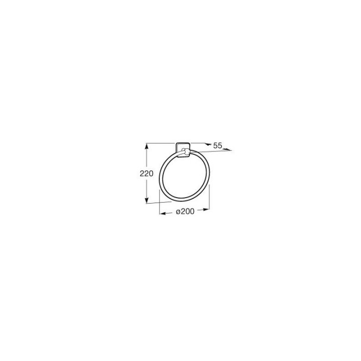 Halter punktowy zweiarmig Roca Victoria zur Wandmontage, glänzend, dł. 317 mm- sanitbuy.pl