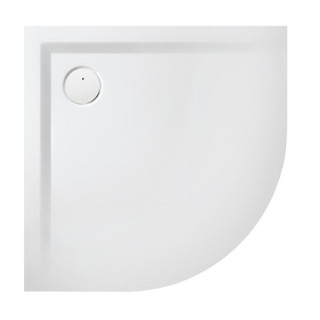 Duschwanne halbrund Sanplast Space Mineral BP-M/SPACE 80 x 80 x 1,5 cm, weiß- sanitbuy.pl