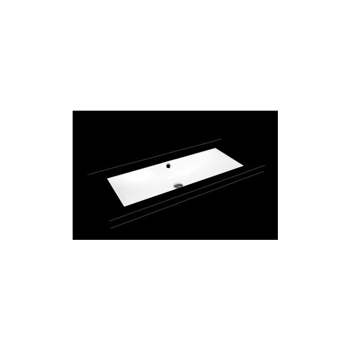 Unterbauwaschtisch Kaldewei Silenio 634 x 391 mm, weiß, z Überlauf, powierzchnia uszlachetniona- sanitbuy.pl