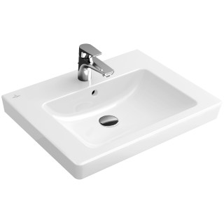 Waschtisch rechteckig Villeroy & Boch 2.0 weiß alpin CeramicPlus, 55 x 44 cm, für Armatur mit 3 Anschlüssen- sanitbuy.pl