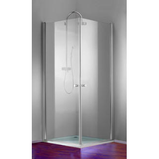 Drzwi prysznicowe Huppe Design 501 - skrzydłowe, szer. 900mm, z powłoką Anti-Plaque, profil chrom eloxal- sanitbuy.pl