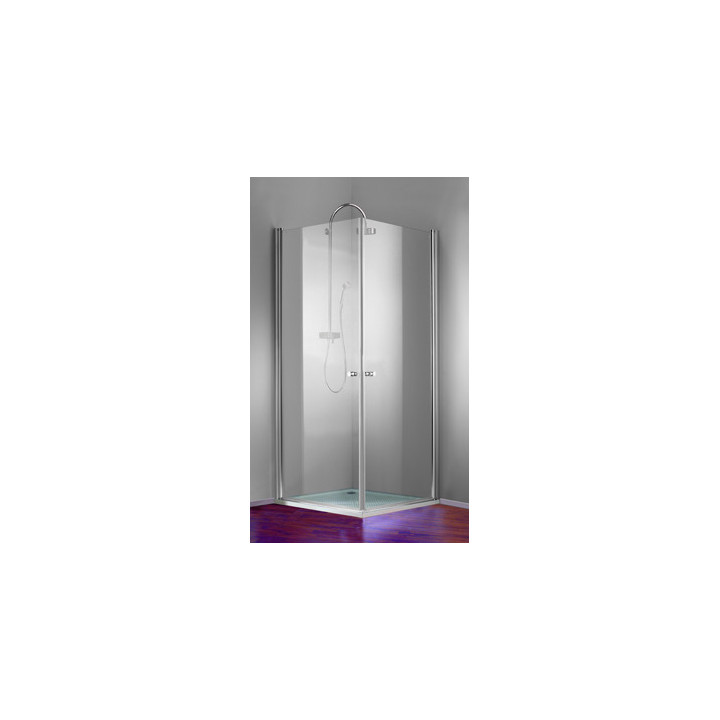 Drzwi prysznicowe Huppe Design 501 - skrzydłowe, szer. 900mm, z powłoką Anti-Plaque, profil chrom eloxal- sanitbuy.pl
