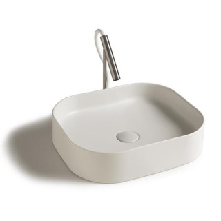 Aufsatzwaschtisch, rechteckig Galassia SmartB weiß, 65 x 45 cm, mit Hahnloch- sanitbuy.pl