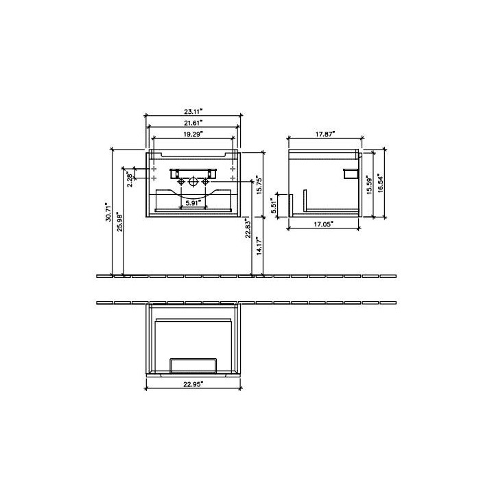 Schrank Unterbau- 440x420x352 mm Villeroy & Boch Subway 2.0- sanitbuy.pl