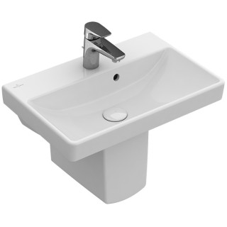 Wandwaschtisch, rechteckig Villeroy & Boch weiß Alpin, 60 x 47 x 15,5 cm, ohne Überlauf, Hahnloch- sanitbuy.pl