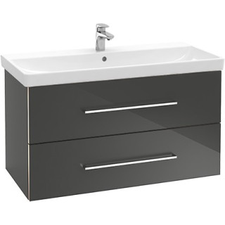 Schrank Unterbau- Villeroy & Boch Avento kryształowy szary, 96,7 x 52 x 44,7 cm, 2 szuflady- sanitbuy.pl