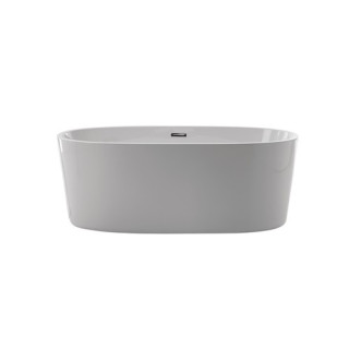 Badewanne Acryl-, freistehend Galassia Eden weiß, 170 x 82 x 60 cm, mit Ablauf und Überlauf- sanitbuy.pl