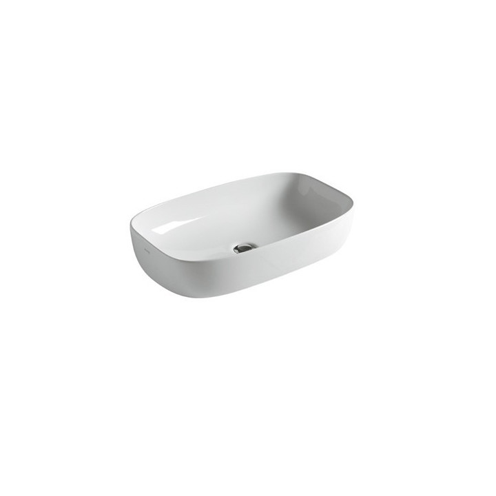 Wandwaschtisch, rechteckig Villeroy & Boch weiß Alpin, 45 x 37 x 15 cm, Überlauf, Hahnloch, powłoka CeramicPlus- sanitbuy.pl