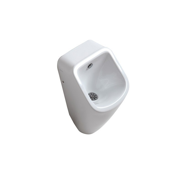 Urinal z rozpryskiwaczem wody Galassia MEG11 weiß, Zulauf von hinten, Abfluss poziomy- sanitbuy.pl