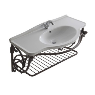 Gestell podumywalkowy, stehend Galassia Ethos antyczne aluminium, Ablage i reling, do umywalek 110 cm, retro - sanitbuy.pl