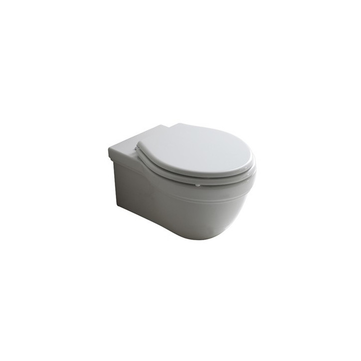 Becken WC Tiefspül-, hängend Galassia MEG11 weiß, 55 x 35 cm- sanitbuy.pl