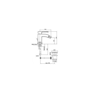 Bidetarmatur pionowa Paffoni Level- sanitbuy.pl