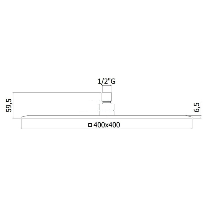 Kopfbrause / sito natryskowe 400x400mm QUADRATO Paffoni- sanitbuy.pl