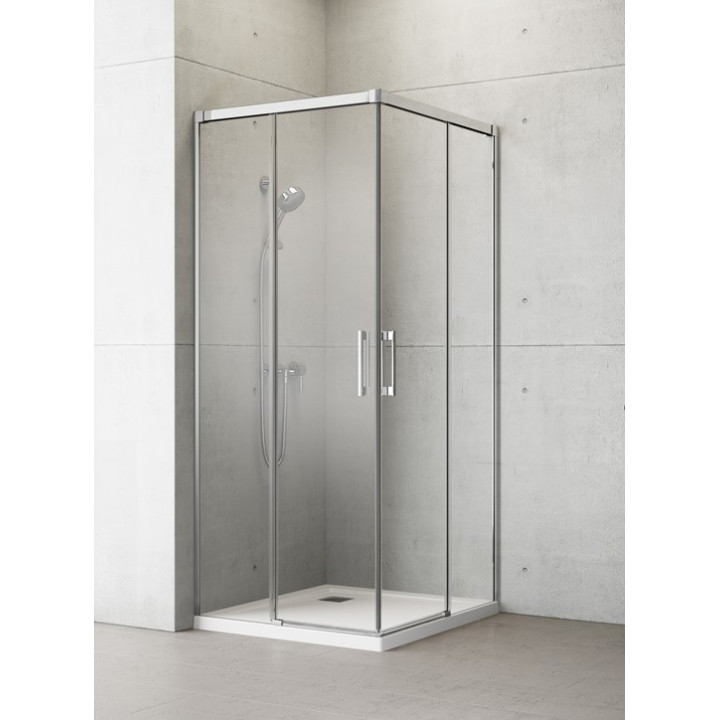 Duschkabine Glas transparent Chrom 80x80cm Radaway Idea KDD- sanitbuy.pl