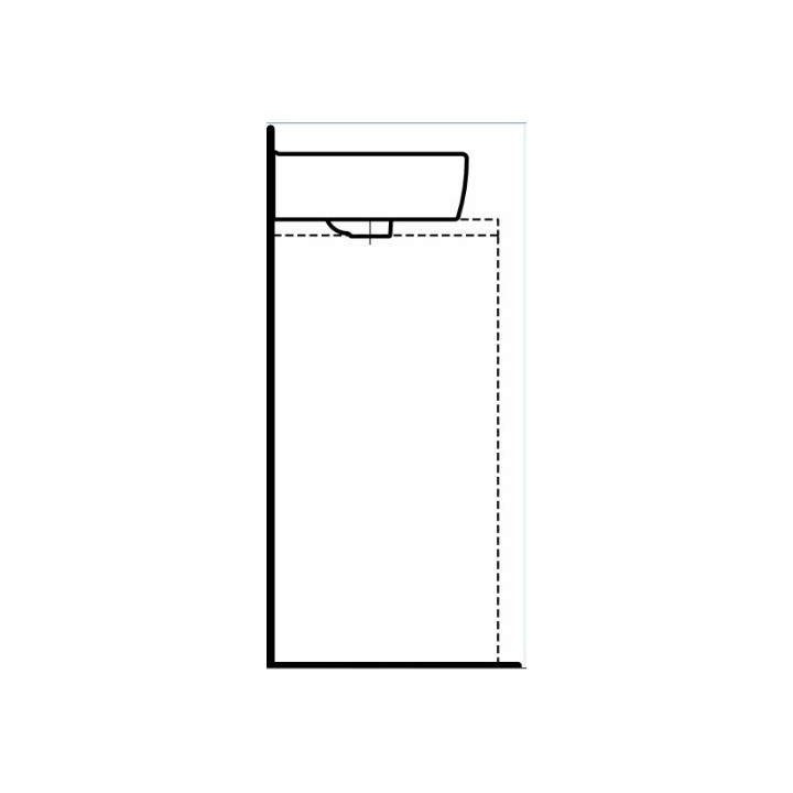 Waschtisch zur Wandmontage 450 x 340 mm mit Hahnloch Laufen Pro A- sanitbuy.pl