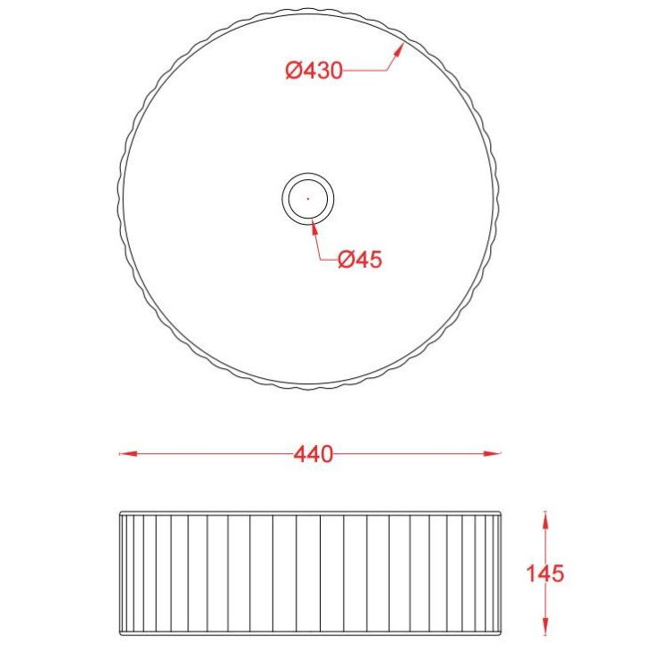 Waschtisch 44x14.5 cm Aufsatz silver Art Ceram Rombo- sanitbuy.pl
