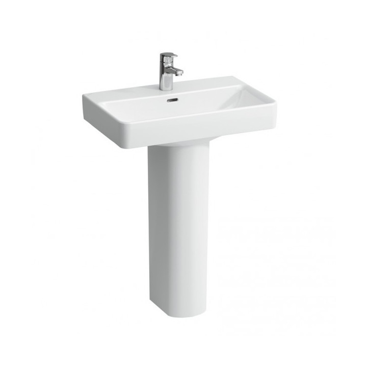 Waschtisch zur Wandmontage 600 x 380 mm mit Hahnloch weiß Laufen Pro S- sanitbuy.pl