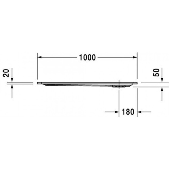 Duschwanne Duravit Starck Slimline rechteckig 120x100 cm- sanitbuy.pl