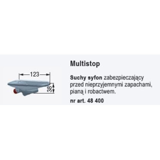 Kessel Linearis Suchy Ablaufgarnitur Multistop pasujący do odpływu Compact- sanitbuy.pl