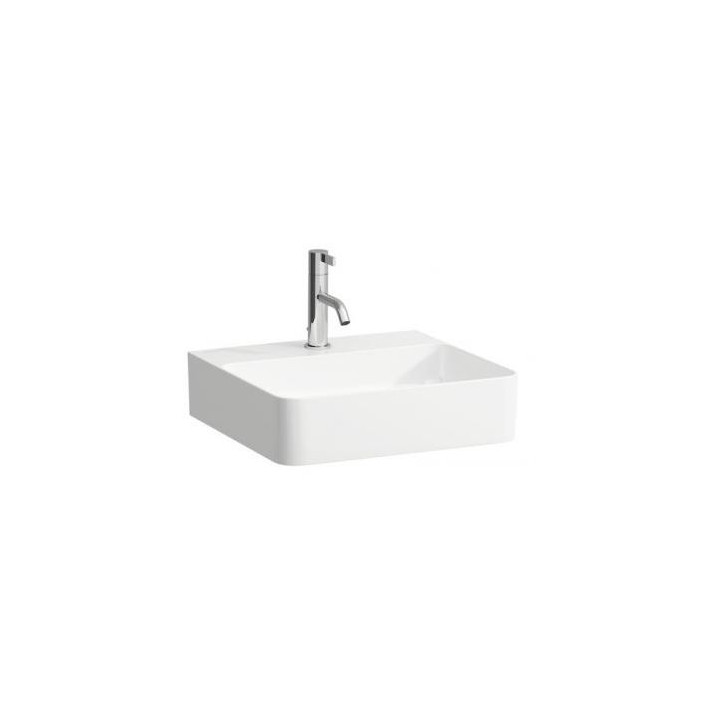  Waschtisch zur Wandmontage 450 x 420 mm SaphirKeramik ohne Hahnloch weiß- sanitbuy.pl