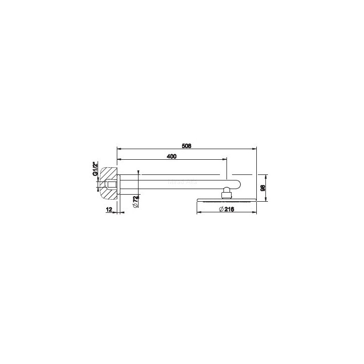 Kopfbrause 216mm gessi Goccia Chrom- sanitbuy.pl