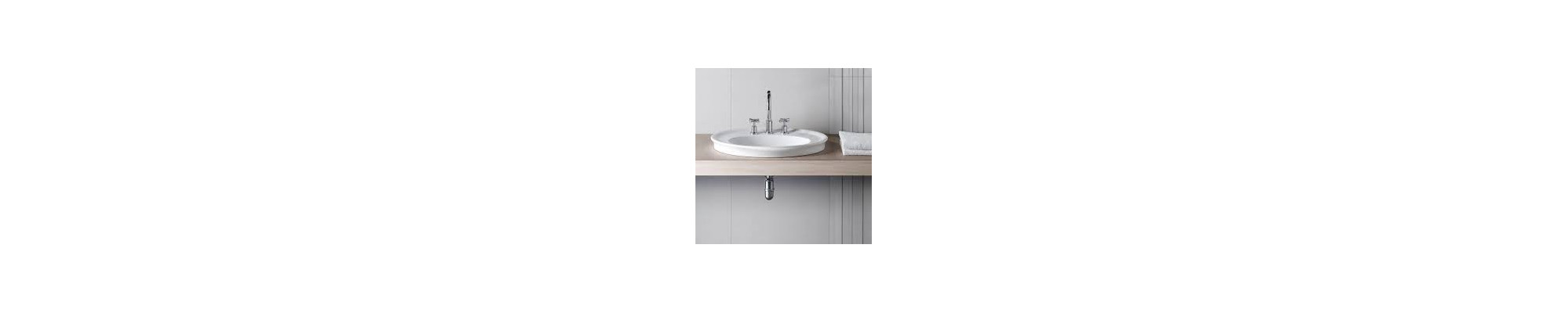 Waschbecken (in die Platte gesteckt)