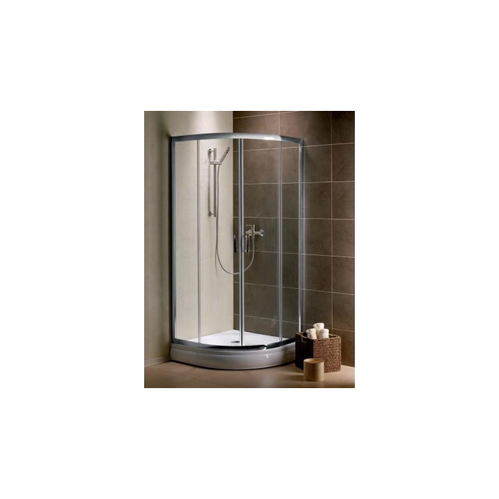 Štvrťkruhový sprchovací kút Radaway Premium Plus A 1900 dverí posuvné 85x85 cm chróm číre sklo - sanitbuy.pl