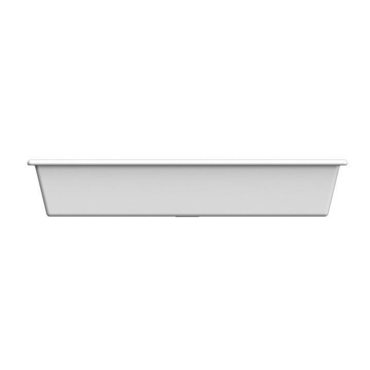 Zápustné umývadlo Scarabeo Gaia-Tech-Miky 56x39,5 cm, z prepadom, bez otvoru na baterie, biela- sanitbuy.pl