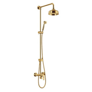 Vanova Batéria Omnires Art Deco z a sprchovou hlavou złota- sanitbuy.pl