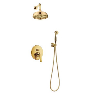 Sprchový set Omnires Art Deco złota Horná sprcha 15,5cm- sanitbuy.pl