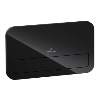 Ovládacie tlačidlo Villeroy&Boch ViConnect Glass, Glossy Black, 26.9 x 16 cm, 2 zakresowy- sanitbuy.pl
