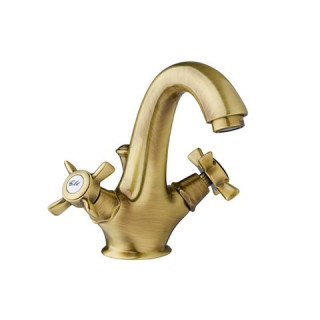 Umyvadlová batéria Giulini Giovanni Odessa s automatickým uzáverom zlatá výška 165mm- sanitbuy.pl