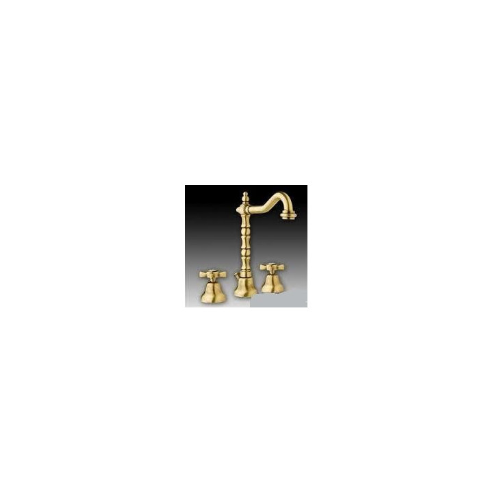 Umyvadlová batéria Giulini Giovanni Odessa 3-otvorová s automatickým uzáverom zlatá- sanitbuy.pl