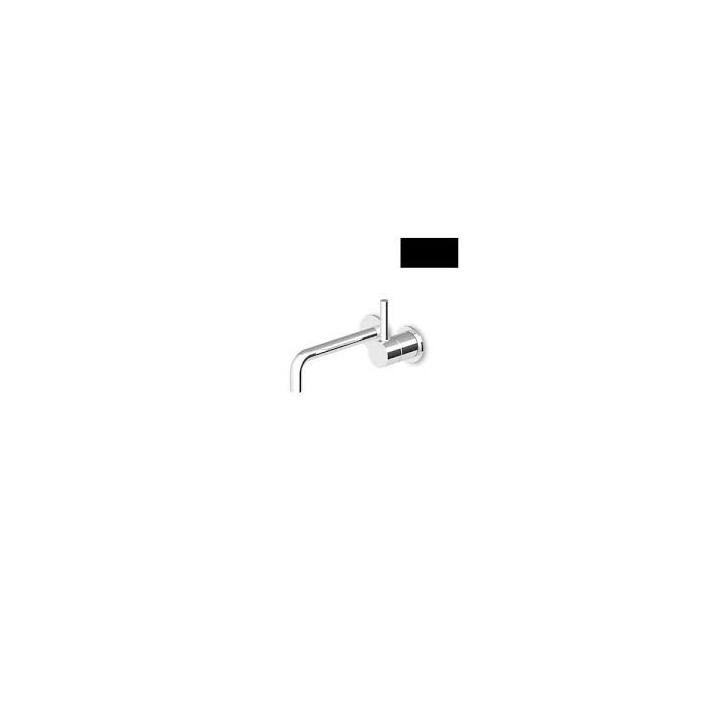 Umyvadlová batéria Zucchetti Pan, 2 otvorová podomietková, výtokové rameno 230 mm, čierna matnéný- sanitbuy.pl