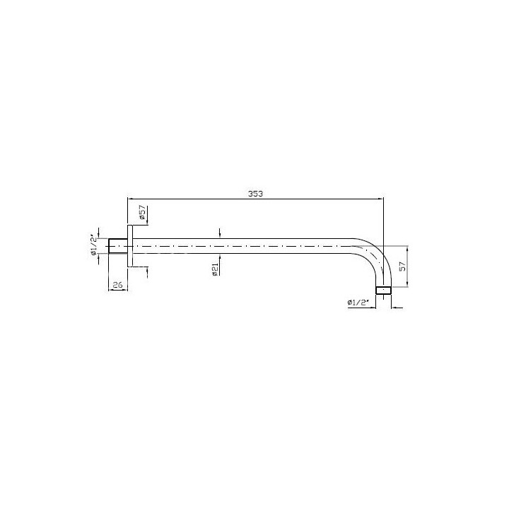Ručná sprcha Zucchetti Isyshower, 180 mm, čierna - sanitbuy.pl