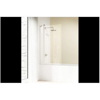 Vaňová zástena Huppe Design Pure dvojdielny - 95/150 biely Sklo číre Anti-Plaque- sanitbuy.pl