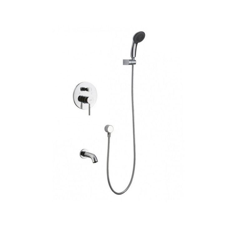 Sprchový set Blue Water Denver podomietkový s výtokovým ramenom a sprchou, chróm - sanitbuy.pl