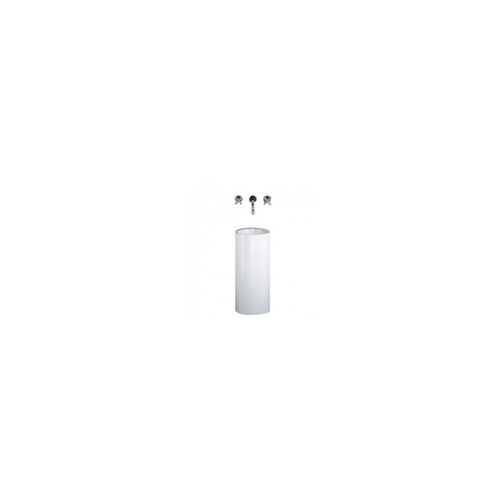 Umývadlo kolumowa Alape WT.RX400K, prístenná, śr. 404 mm, wys. 900mm, biela- sanitbuy.pl