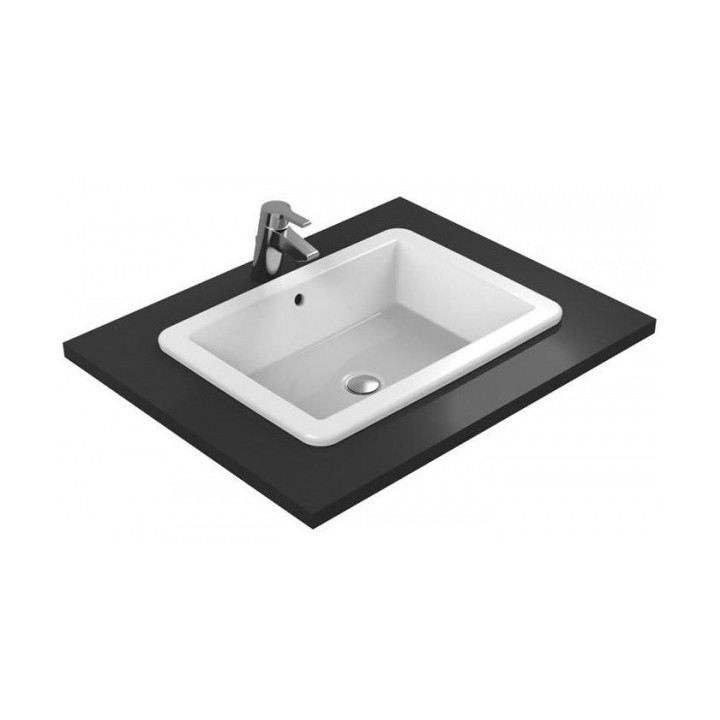 Umývadlo na postavenie na dosku obdĺžniková Ideal Standard Strada 45 cm s otvorom pre batériu z ľavej stronie, biela- sanitbuy.p