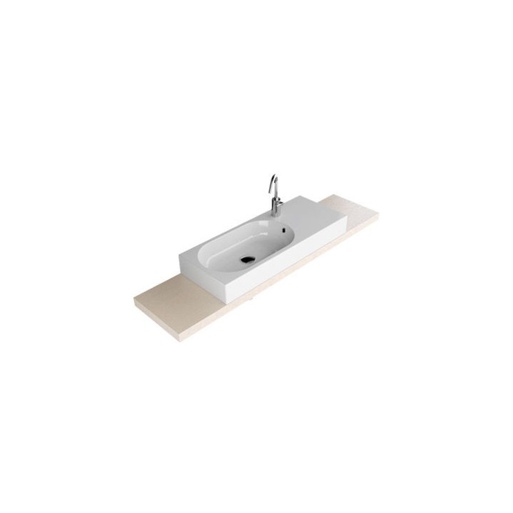 Hatria AREA 70x35 umývadlo závesné bez otvoru pre batériu z prepadom- sanitbuy.pl