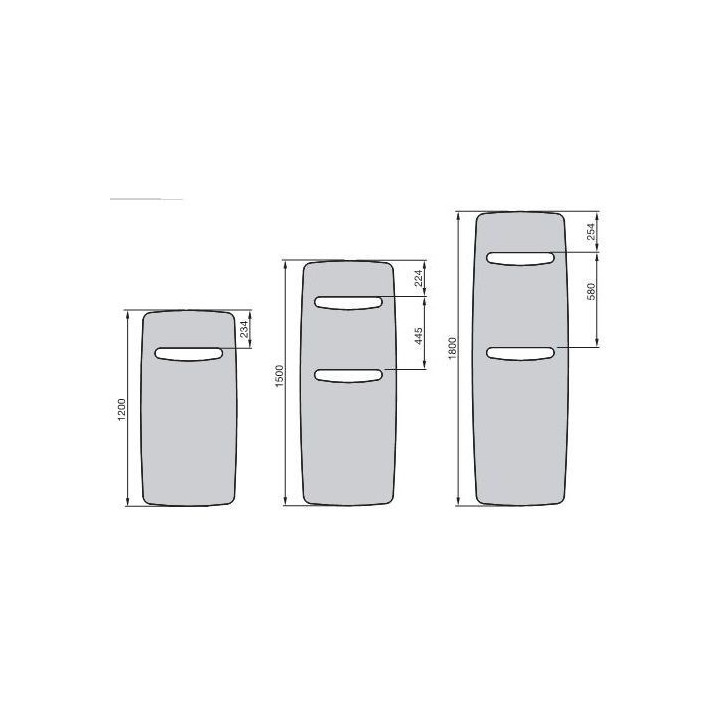 Radiátor Zehnder Vitalo Bar 159,5x40 cm, verzia Completto - biely- sanitbuy.pl